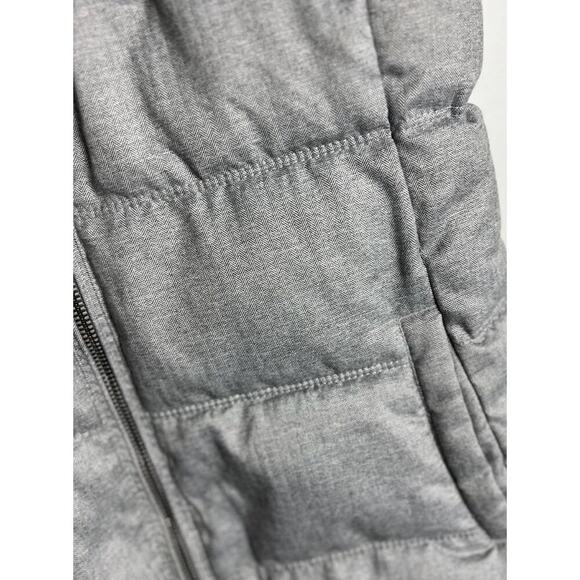 Old Navy Textured Frost Free Puffer Vest Gray Quilted Size Small Women’s - Picture 3 of 6
